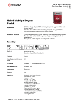 Helmi Furniture Paint Gloss TR