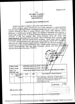 T.C. İsTAN UL ANADOLU ıs. İ RA DAİRESİ 201 /10458 ESAS