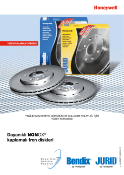 Dayanıklı NONOX&reg; kaplamalı fren diskleri