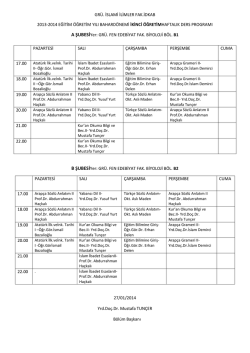 gr&uuml;. islami ilimler fak.idkab 2013