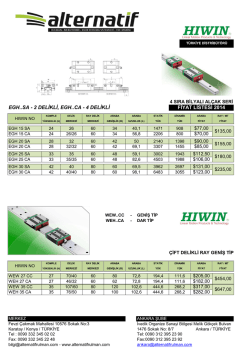 EGH..SA - 2 DELİKLİ, EGH..CA - 4 DELİKLİ