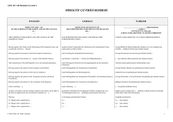 DİREKTİF &Ccedil;EVİRİSİ REHBERİ