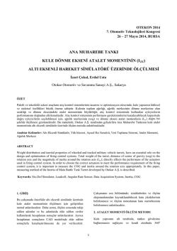 Kule Atalet Momenti &Ouml;l&ccedil;&uuml;m&uuml;