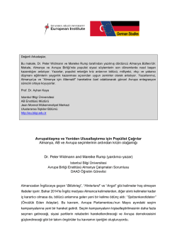 Almanya Notları 4 - İstanbul Bilgi &Uuml;niversitesi