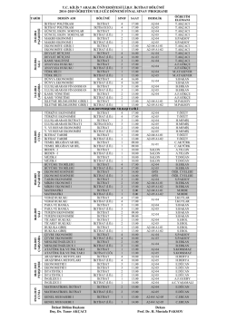 İktisat b&ouml;l&uuml;m&uuml; final programı i&ccedil;in tıklayınız