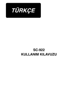 sc-922 kullanım kılavuzu