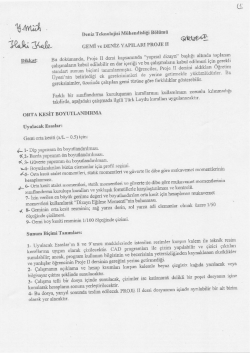 Orta Kesit Boyutlandırma 1 - Gemi ve Deniz Teknolojisi M&uuml;hendisliği