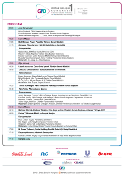 PROGRAM - Gıda Perakendecileri Derneği