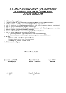 S.S. GİMAT ANADOLU KONUT YAPI