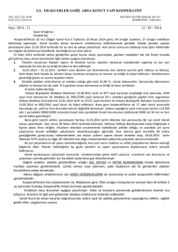 S.S. ER-KO ERLER SAHİL ARSA KONUT YAPI KOOPERATİFİ