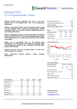 H&uuml;rriyet (TUT) - Garanti Yatırım