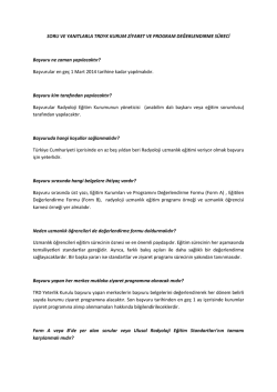 soru ve yanıtlarla trdyk kurum ziyaret ve program değerlendırme s&uuml;reci