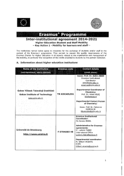 .. .. . . Inter-institutional agreement 2014-2021