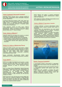 Akt&uuml;erya Bilimleri TR - Iam - Middle East Technical University