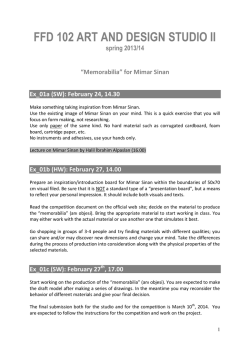 FFD 102 ART AND DESIGN STUDIO II spring 2013/14