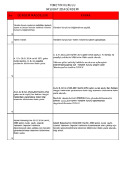 4 şubat 2014 - İzmir Barosu