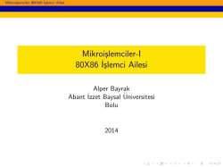 3. Ders - Alper BAYRAK - Abant İzzet Baysal &Uuml;niversitesi