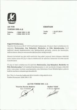 AR-TUR sİRKÜLER - Artur Tatil Sitesi