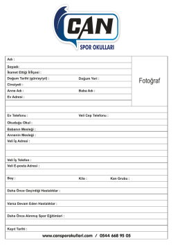 kayıt formu.cdr - Can Spor Okulları