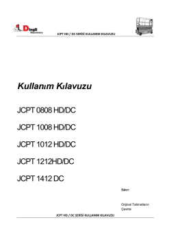 Ak&uuml;l&uuml; makaslı platformlar kullanım klavuzu