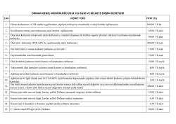 Bilgi ve Belgeye Erişim Ücretleri