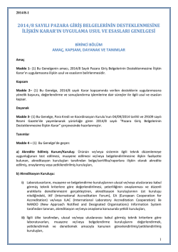 2014/8 UUE Genelgesi