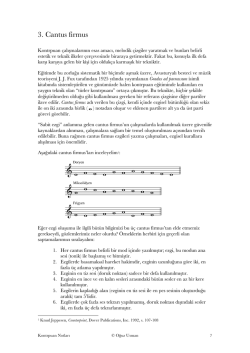 Kontrpuan Notları 03 – Cantus firmus (PDF)