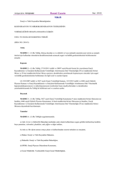 Kojenerasyon ve Mikrokojenerasyon Tesislerinin Verimliliğinin