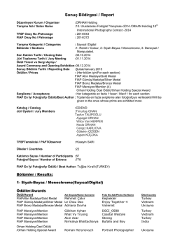 Sonu&ccedil; Bildirim Listesi i&ccedil;in tıklayınız.