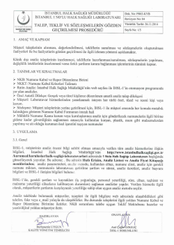 Talep Teklif ve S&ouml;zleşmelerin G&ouml;zden Ge&ccedil;irilmesi Prosed&uuml;r&uuml;