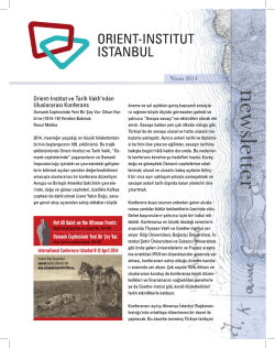 Osmanlı Cephesinde Yeni Bir fiey Var - Orient