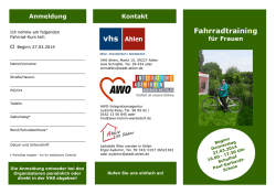Fahrradtraining f&uuml;r Frauen mit Migrationshintergrund