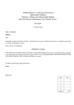 TOBB Ekonomi ve Teknoloji &Uuml;niversitesi