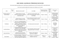 kısmi zamanlı &ccedil;alıştırılacak &ouml;ğrencilerle ilgili duyuru
