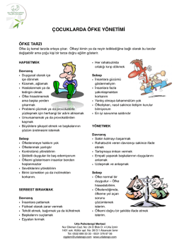 &Ccedil;OCUKLARDA &Ouml;FKE Y&Ouml;NETİMİ - Urla Psikoterapi Merkezi