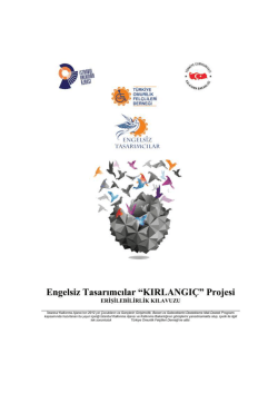Engelsiz Tasarımcılar "KIRLANGI&Ccedil;" Projesi Erişilebilirlik Kılavuzu