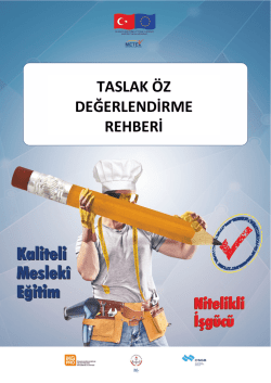 TASLAK &Ouml;Z DEĞERLENDiRME UYGULAMA REHBERi