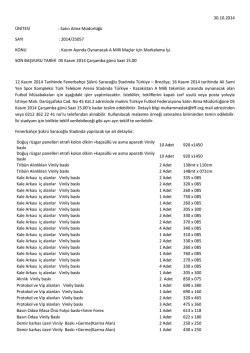 Kasım Ayında Oynanacak A Milli Maçlar