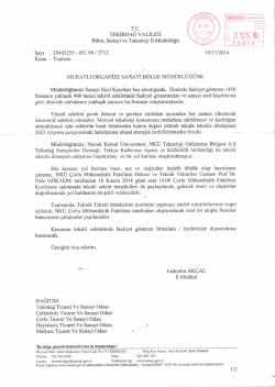 Teknik Tekstile D&ouml;n&uuml;ş&uuml;m &Ccedil;alışması İ&ccedil;in Toplantı