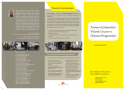 Tasarım Çalışmaları Yüksek Lisans ve Doktora