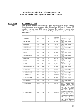 belediyemiz meclisinin temmuz ayı toplantısı