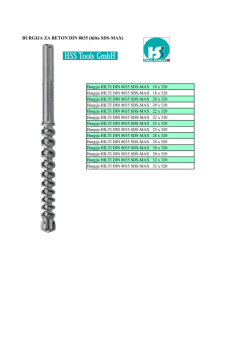 BURGIJA ZA BETON DIN 8035 (hilta SDS-MAX)