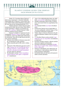 islamiyet etkisinde gelişen t&uuml;rk edebiyatı ge&ccedil;iş d&ouml;nemi