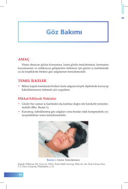 G&ouml;z Bakımı - İzmir G&uuml;ney Kamu Hastaneleri Birliği Genel Sekreterliği