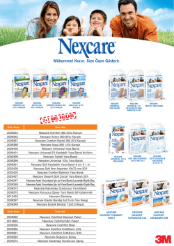 112 - ECZACIBASI G&Yacute;R&Yacute;&THORN;&Yacute;M PAZ.T&Uuml;K.&Uuml;R&Uuml;N.nexcare