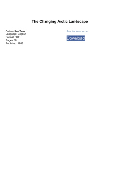 The Changing Arctic Landscape by Ken Tape pdf
