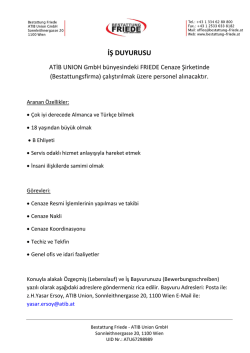 İŞ DUYURUSU - Atib Union