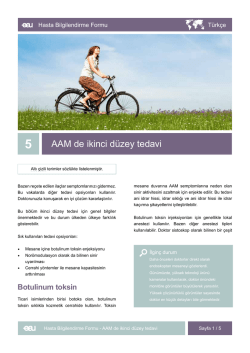 AAM de ikinci d&uuml;zey tedavi