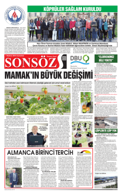 ALMANCA BİRİNCİ TERCİH