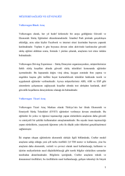 Müşteri Sağlığı ve Güvenliği